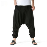 Men's Cotton Linen Loose-Fit Harem Pants