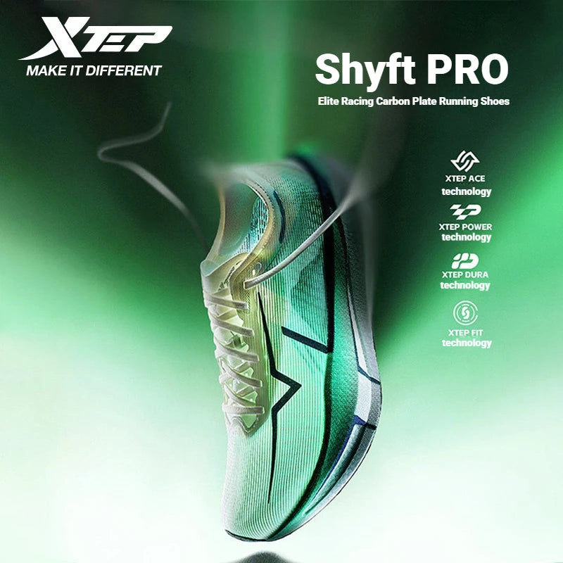 Xtep Shyft PRO For Men Combat Quick-Drying Outdoor Professional Marathon Shoes Thick Sole Cushioning Sneakers 874119110039