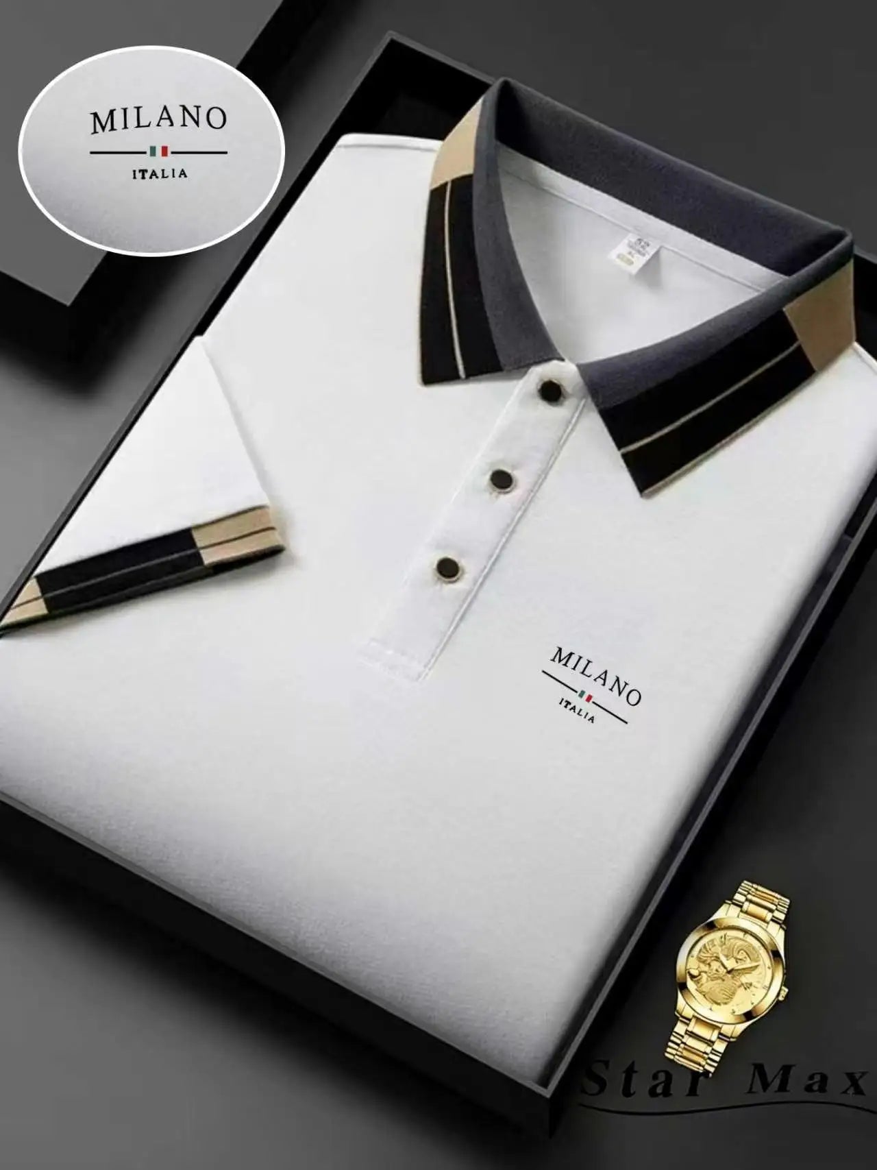 Men's Horse Embroidery Polo | Milan-Style Summer Shirt