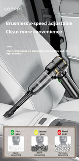 CENRR 998000PA Cordless Car Vacuum Cleaner – 3-Speed