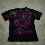 Men's Affliction Style Y2K Graphic Tee – Double-Sided Print