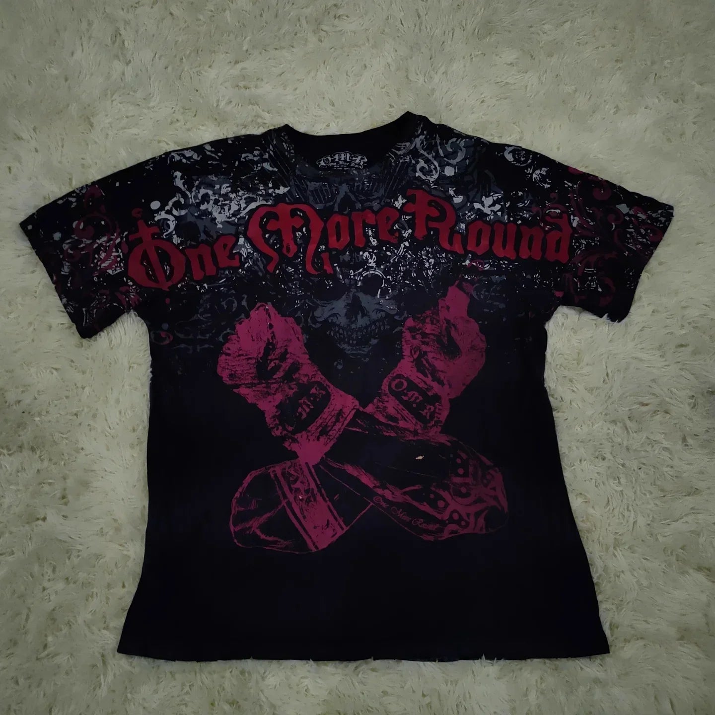 Men's Affliction Style Y2K Graphic Tee – Double-Sided Print