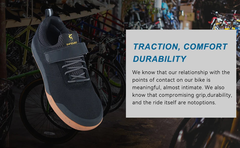 SANDUGO Men's Mountain Bike Shoes  Lightweight, Waterproof, Breathable MTB Shoes