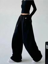 Women's High-Waist Wide-Leg Drawstring Pants