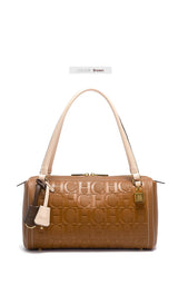 Fashion Classic Women's Boston Bag Autumn Winter New Collection 2025 Letter Design Shoulder Bag Texture Shoulder Bag