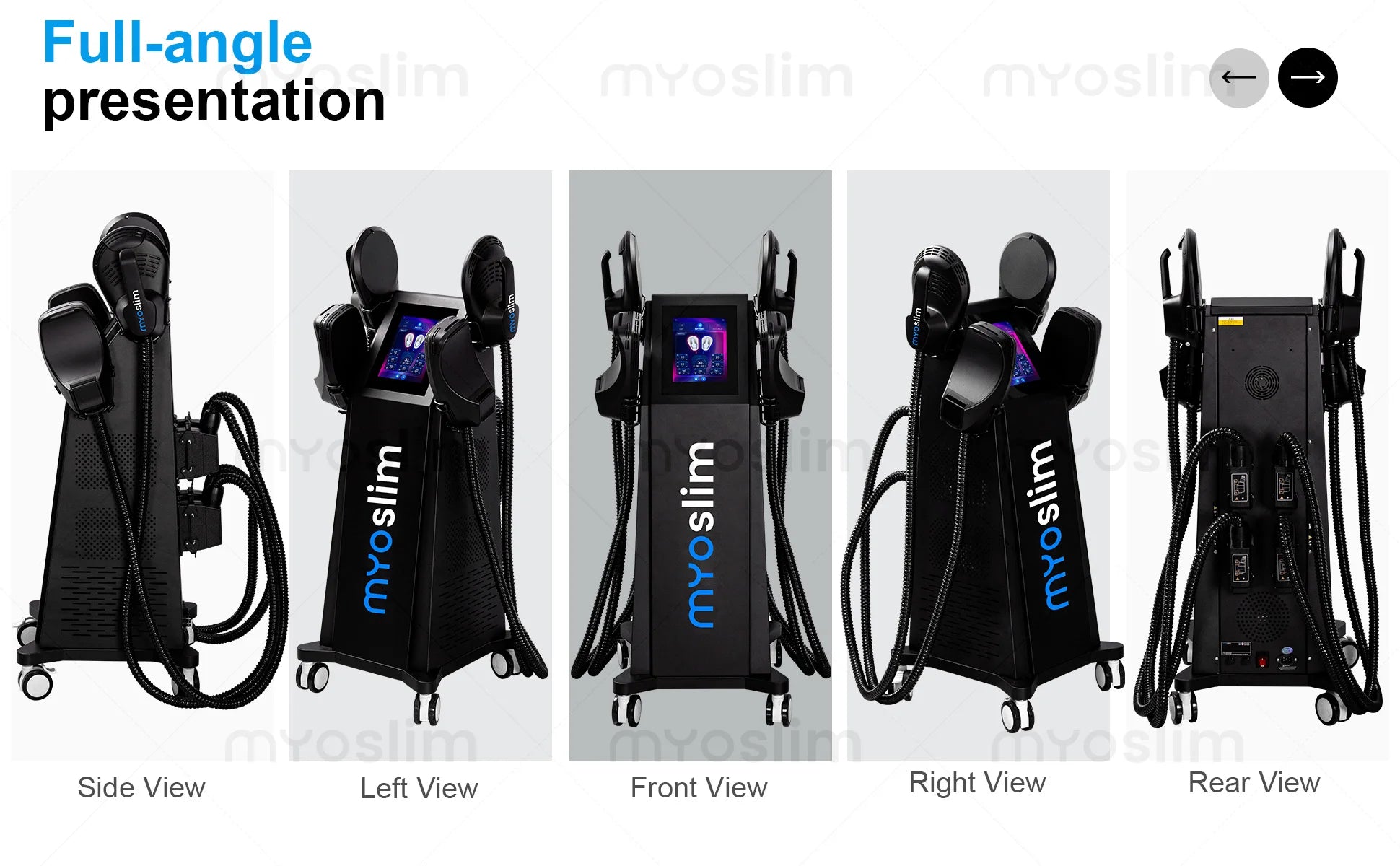 MYOslim 6500W EMS Body Sculpt Machine - Electromagnetic Therapy Fat Slimming Muscle Stimulation for Fitness And Body Shaping