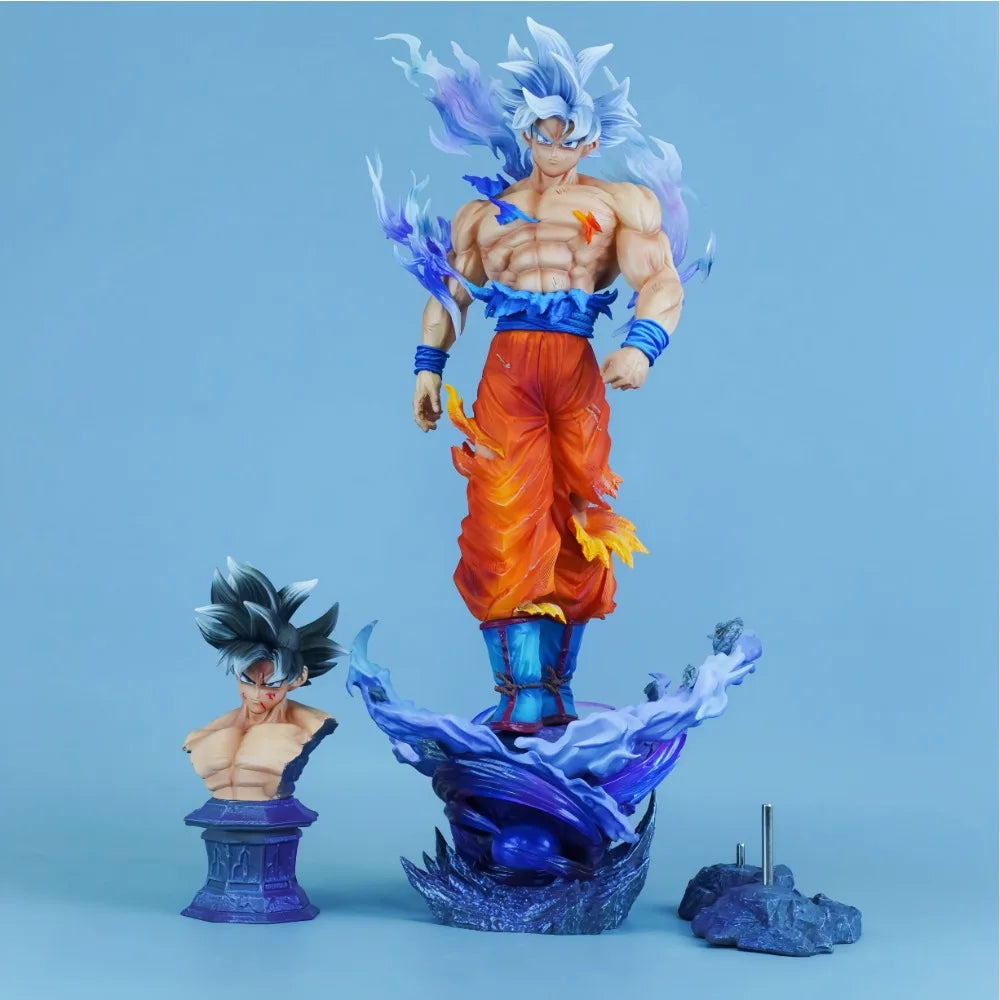 42cm/16.54in Anime Dragon Ball Figure Ultra Instinct Goku Action Figures Pvc Statue Desktop Ornamen Collection Model Toys Gifts