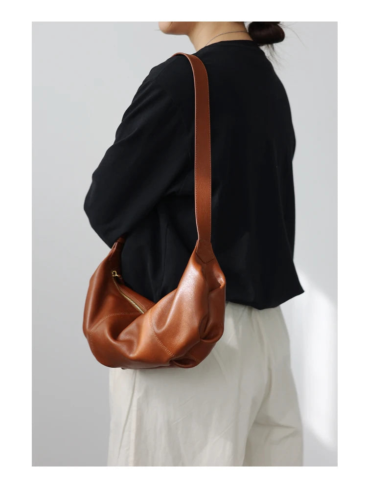 2023 Fashion Real Leather Crossbody Bags For Women Luxury Soft Cowhide Shoulder Bag Practical And Portable
