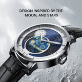 AGELOCER Astronomer Van Gogh Moon Phase Men's Watch