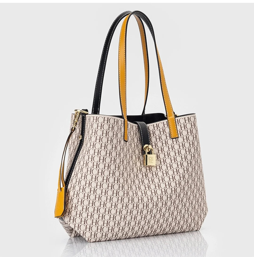 Large Capacity Leather Crossbody Tote