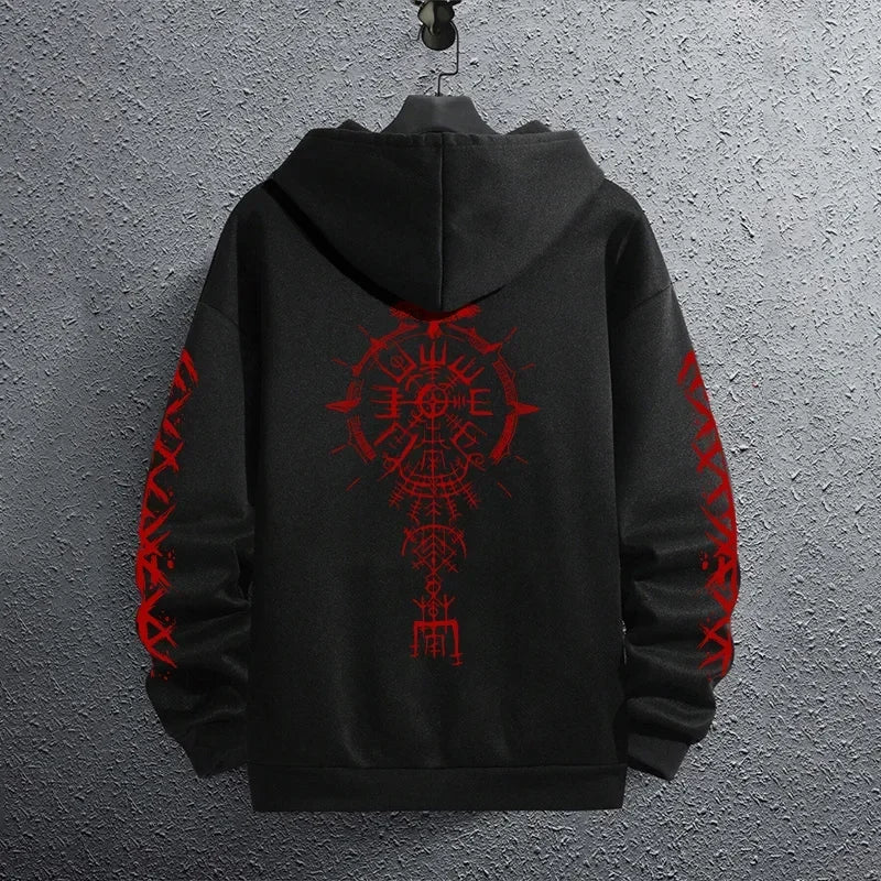 Men's Printed Pullover Hoodie