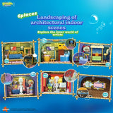 1655PCS SpongeBob SquarePants Squidward Stone Statue House Building Blocks Cartoon Model Bricks Set With Light DIY Toy Fans Gift