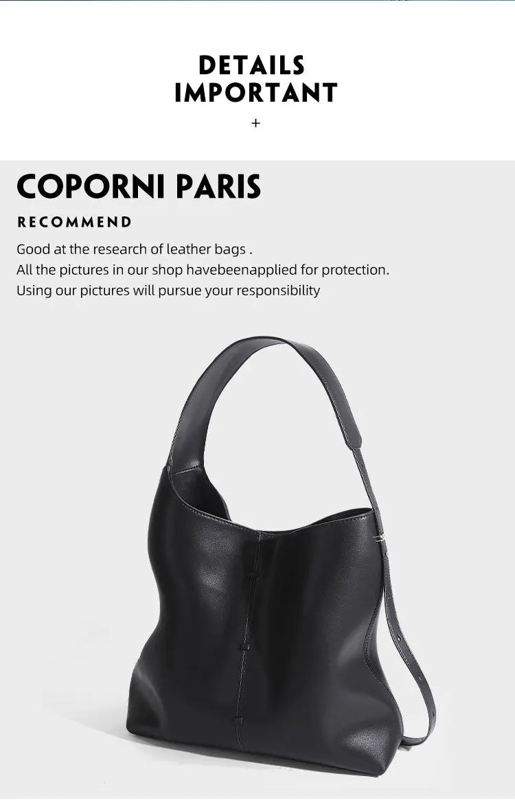 YANATARI Female Genuine Leather Bag Large Capacity Handbags Shoulder Bag Big Tote Bags for Women Shopping Bag Large Luxury Bag