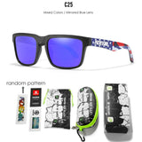 KDEAM All Black Men's Sunglasses Polarized And UV400 Protection Lens Driving Fishing Glasses Mirror With Complete Package