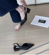 Women’s Pointed Toe Slingback Wedge Sandals