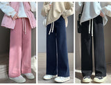 Women's Fleece Wide-Leg Winter Pants