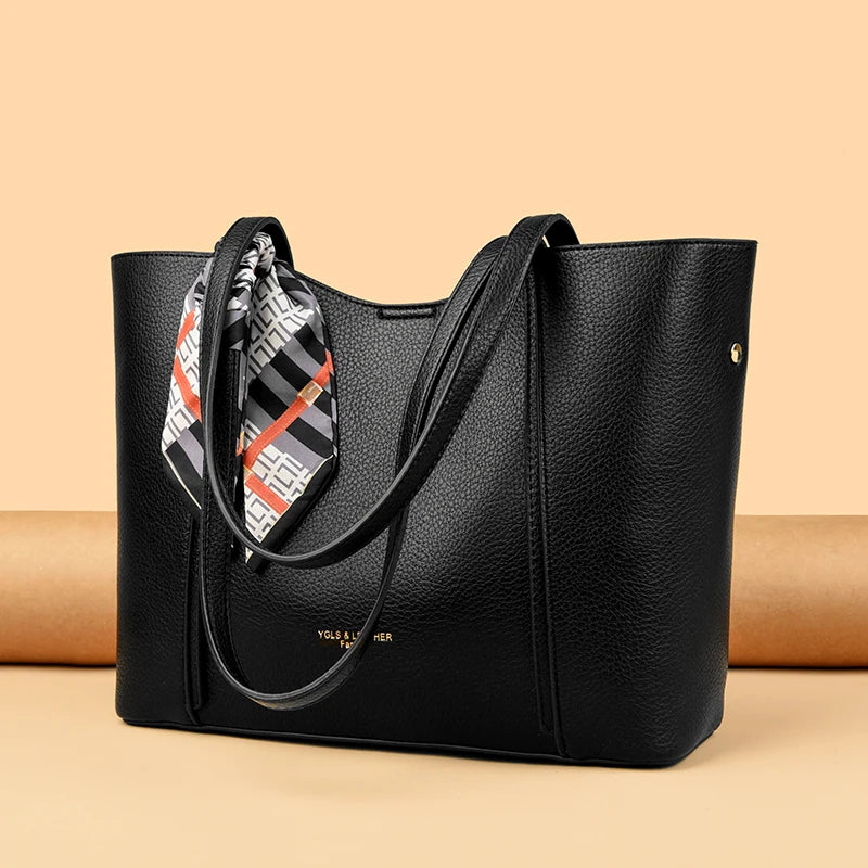 Genuine Brand Women Tote Bag High Quality Soft Leather Large Ladies Shoulder Crossbody Bag Luxury Female Shopping Handbag A Main