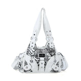 Angelkiss Women Handbags Rose Soft Tote Bag Small Top-handle Purse Fashion Satchel Multi-Pockets Shoulder Bag Hobos Phone Pack