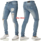 Men’s Ripped Stretch Denim Jeans