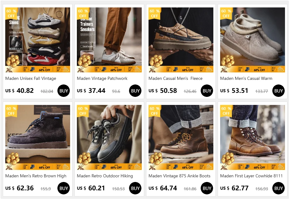 Maden Classic Brown Spliced German Trainer Shoes Flat Low-top Sneakers for Men's Spring and Autumn Casual Lace-up Sporty Shoes