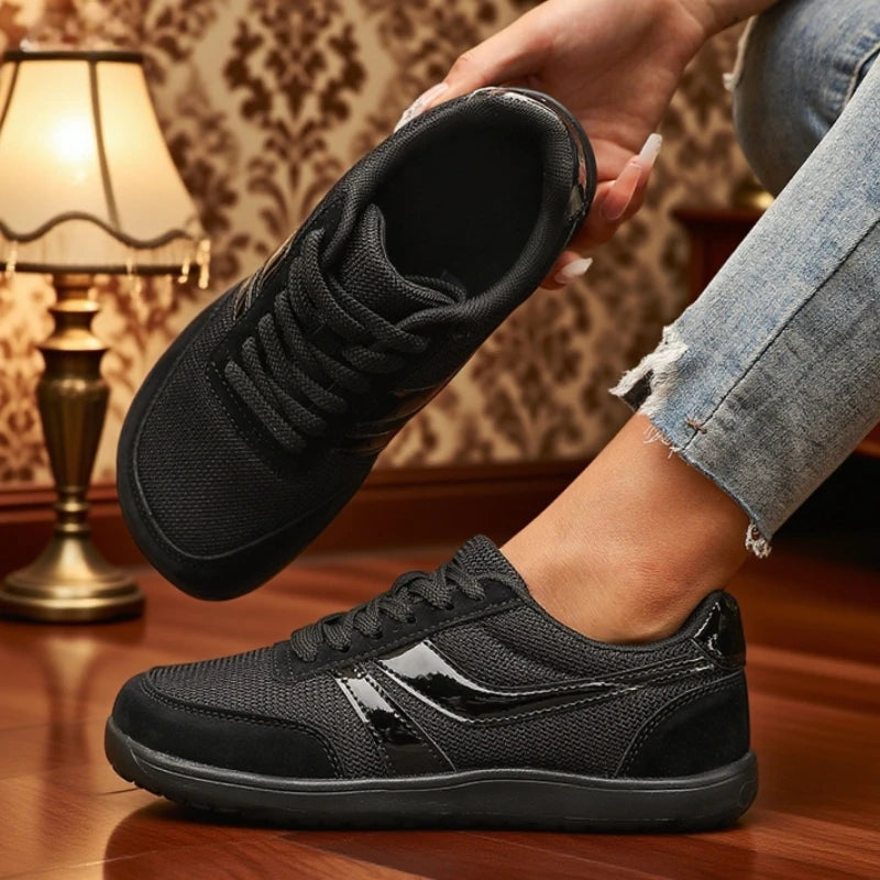 Women's Barefoot Canvas Sneakers: Wide-Toe Breathable Comfort