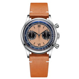 ADDIESDIVE 38MM AD2037 Men Multifunctional Chronograph Watches 10Bar Diving Leather Belt Timing Clocks Quartz Watch Relogios