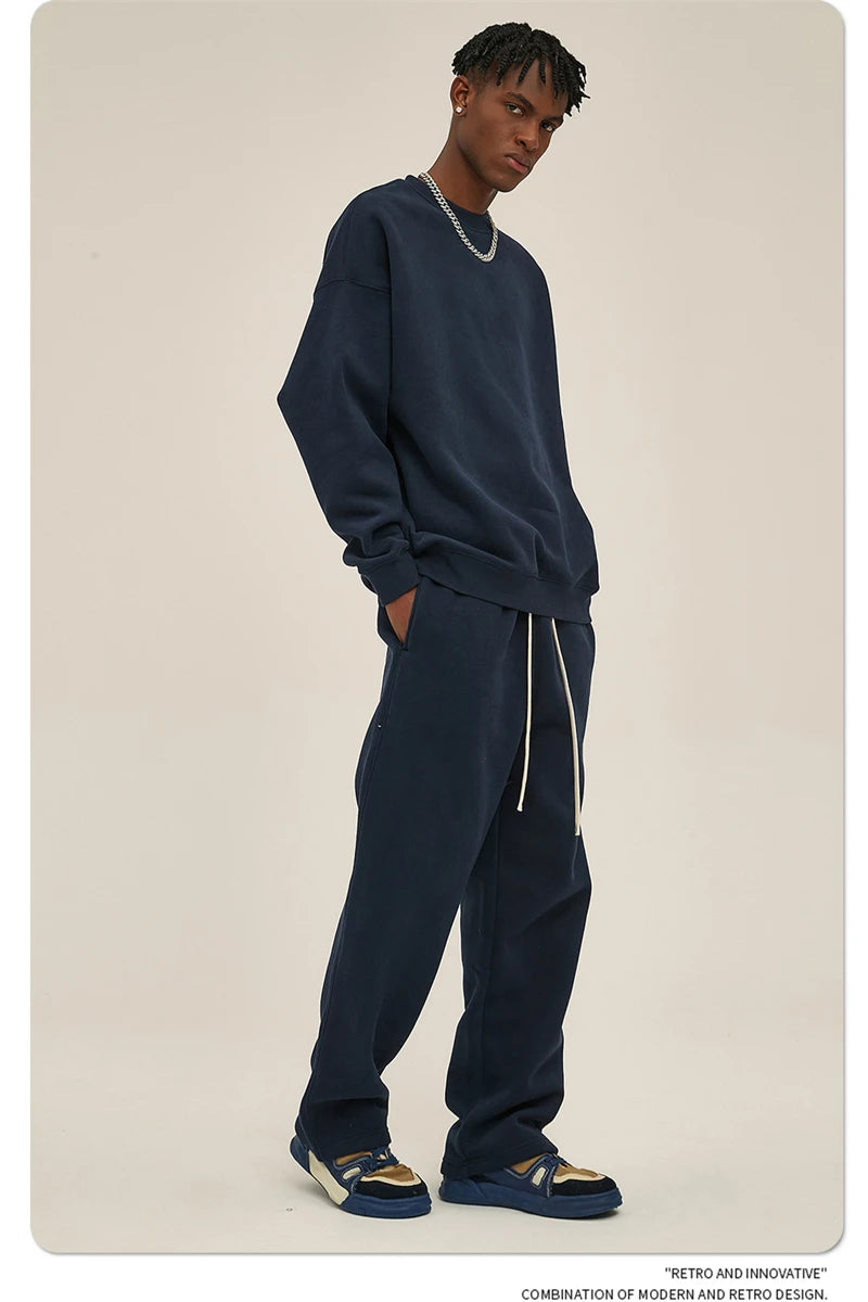 Men's 350gsm Fleece Crewneck Sweatshirt