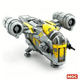 2026 NEW 930PCS MOC Razor Crest MOD Diy Set Modification Wars Starship Building Blocks Educational Toy Christmas Xmas Gifts