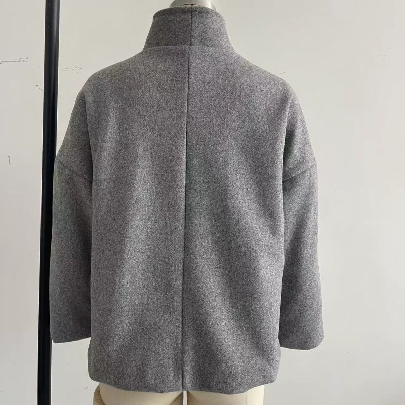 Women's Stand Collar Zip Jacket – Autumn/Winter