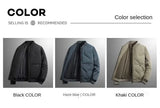 Men's Casual Baseball Collar Warm Cotton Jacket