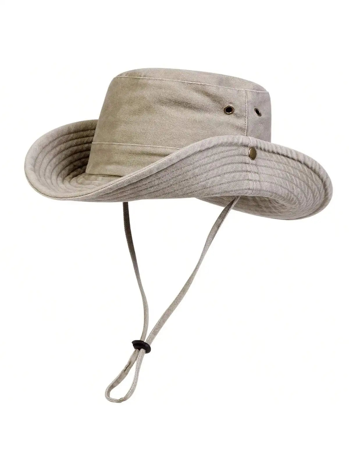 Wide-Brim Cotton Bucket Hat – Sun Protection & Style