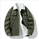 Men's Corduroy Fleece Jacket – Warm Winter Coat