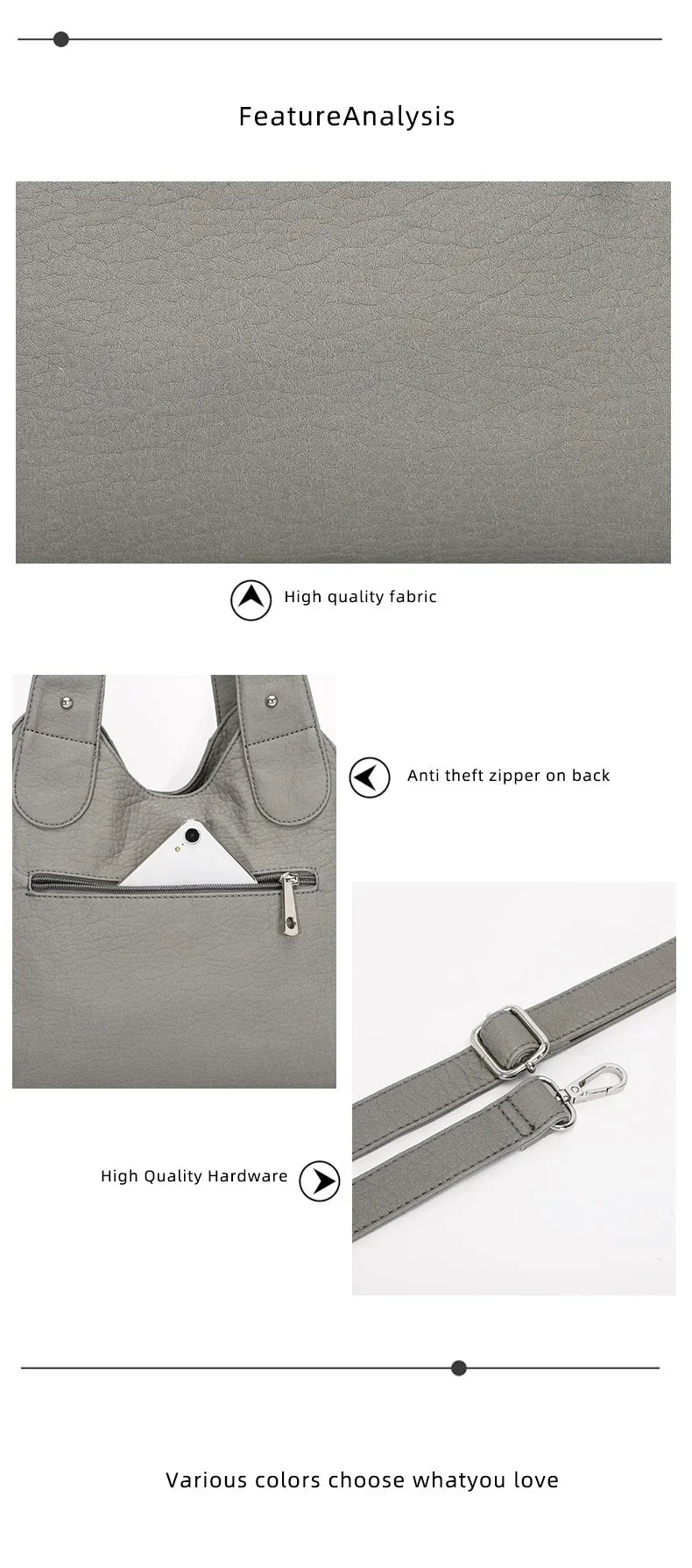 Vintage Women Bag Large Handbags Satchel Top-handle PU Shoulder Bag Vintage Dumpling Pack Multi-pockets Shoulder Bags Purse