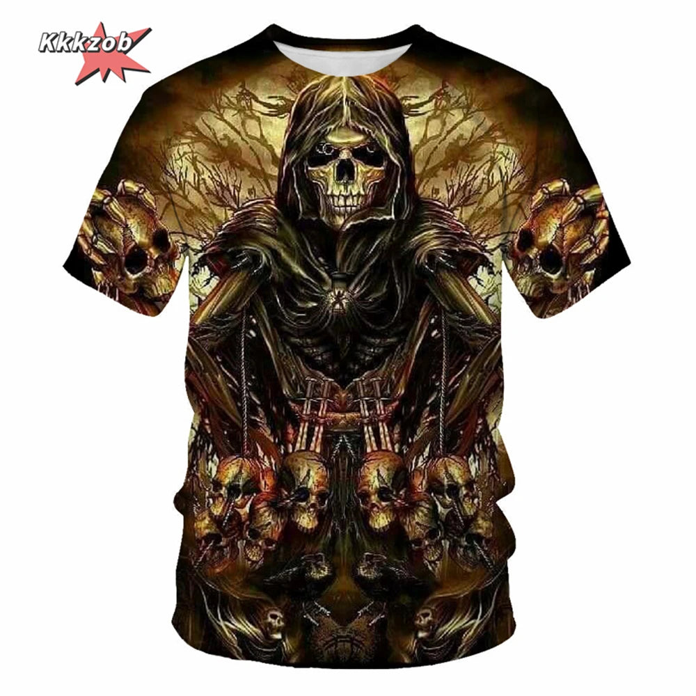 Men's Skull Beer Graphic T-Shirt