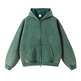 Men’s Vintage Wash Relaxed Zip-Up Hoodie