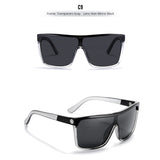 KDEAM One-piece Shape Men Sunglasses Polarized Elastic Paint Surface Sun Glasses Women Suitable Long-lasting Goggles Cat.3