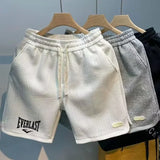 Men's Casual Printed Shorts — Breathable Drawstring, Spring & Summer