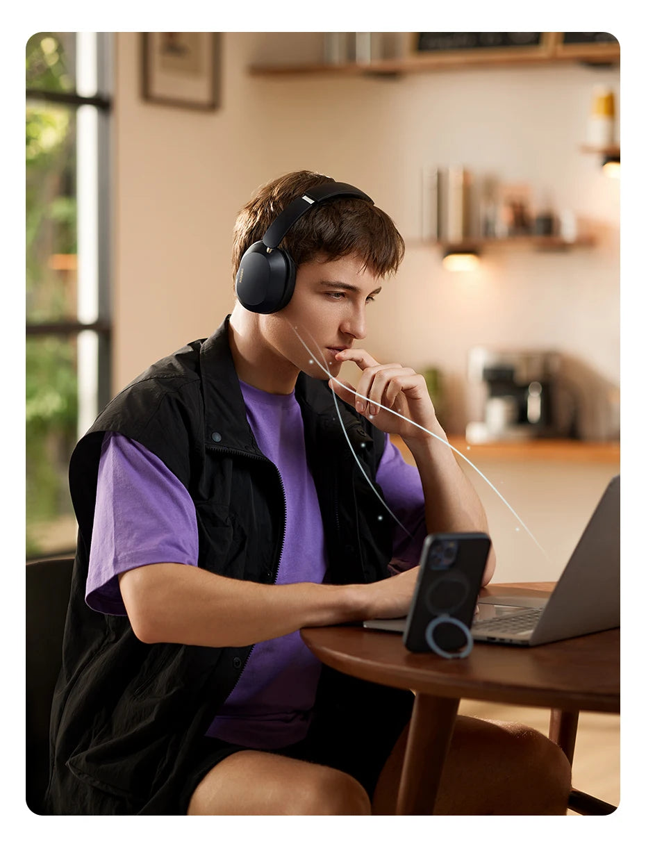 Choice Wireless Bluetooth Headphones 43dB Hybrid Active Noise Cancellation Hi-Res LDAC 75H Spatial Audio Headset Earphones