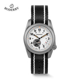 Boderry Field Watch Titanium Quartz Watches VOYAGER 38 Mens 100M Waterproof Clock Military Sport Luminous Business Wristwatch