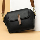 Women Solid Color PU Flap Crossbody Shoulder Bag Casual Daily Wear Versatile Fashion Handbag For Outdoor