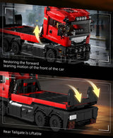 Technical Blocks Truck Sets Trailer Cars Transport Vehicle Creative MOC Building Toys Birthday Gifts Adult 1728Pcs Bricks Model
