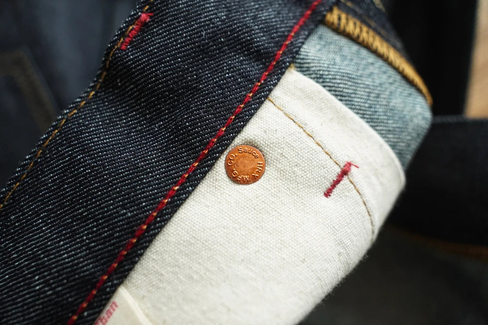SauceZhan 344XX High-Rise Relaxed Selvedge Denim Jeans