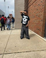 Y2K Phantom Spider Patch Baggy Jeans