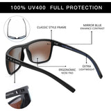Zenottic Men's Polarized Sunglasses – UV400 TR90 Frame