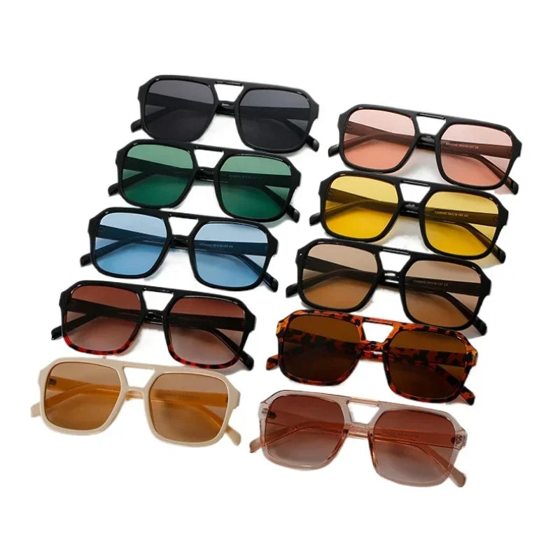 Square Frame Sunglasses – UV400 Protection, Unisex