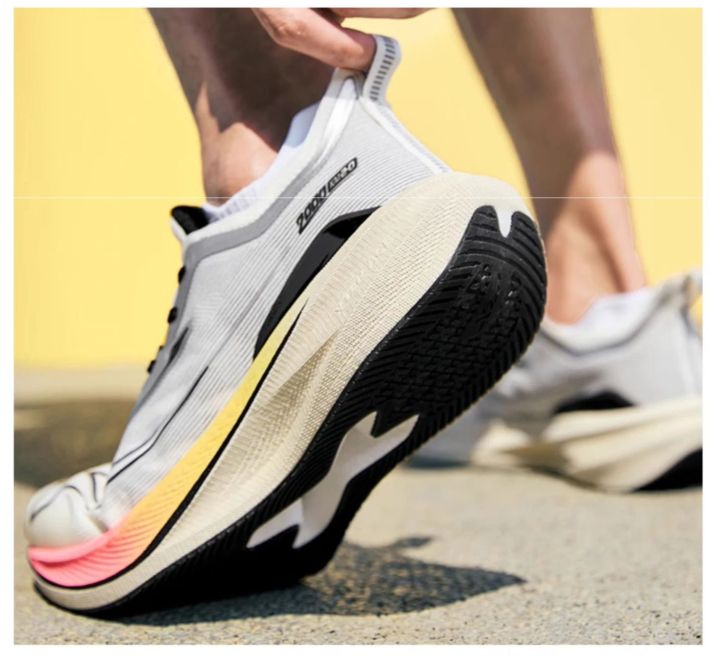 Xtep 2000KM 2.0 Running Shoes Men  Summer Professional TPU Shock Absorption Sneakers 876219110043(suggest half size down)