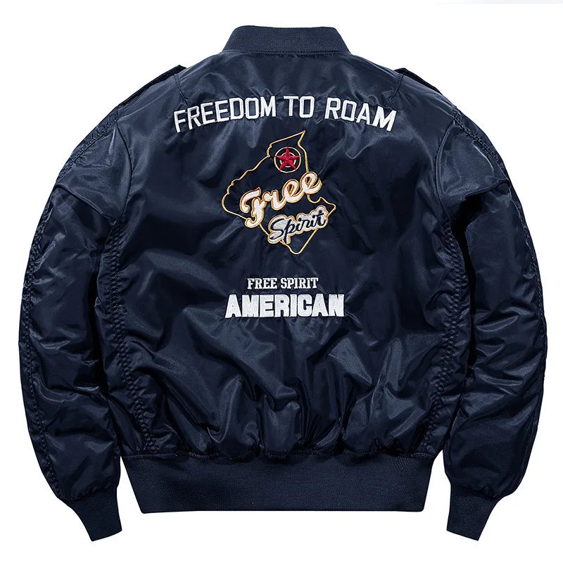 Men's MA-1 Flight Bomber Jacket | Classic Military Cargo Style Coat
