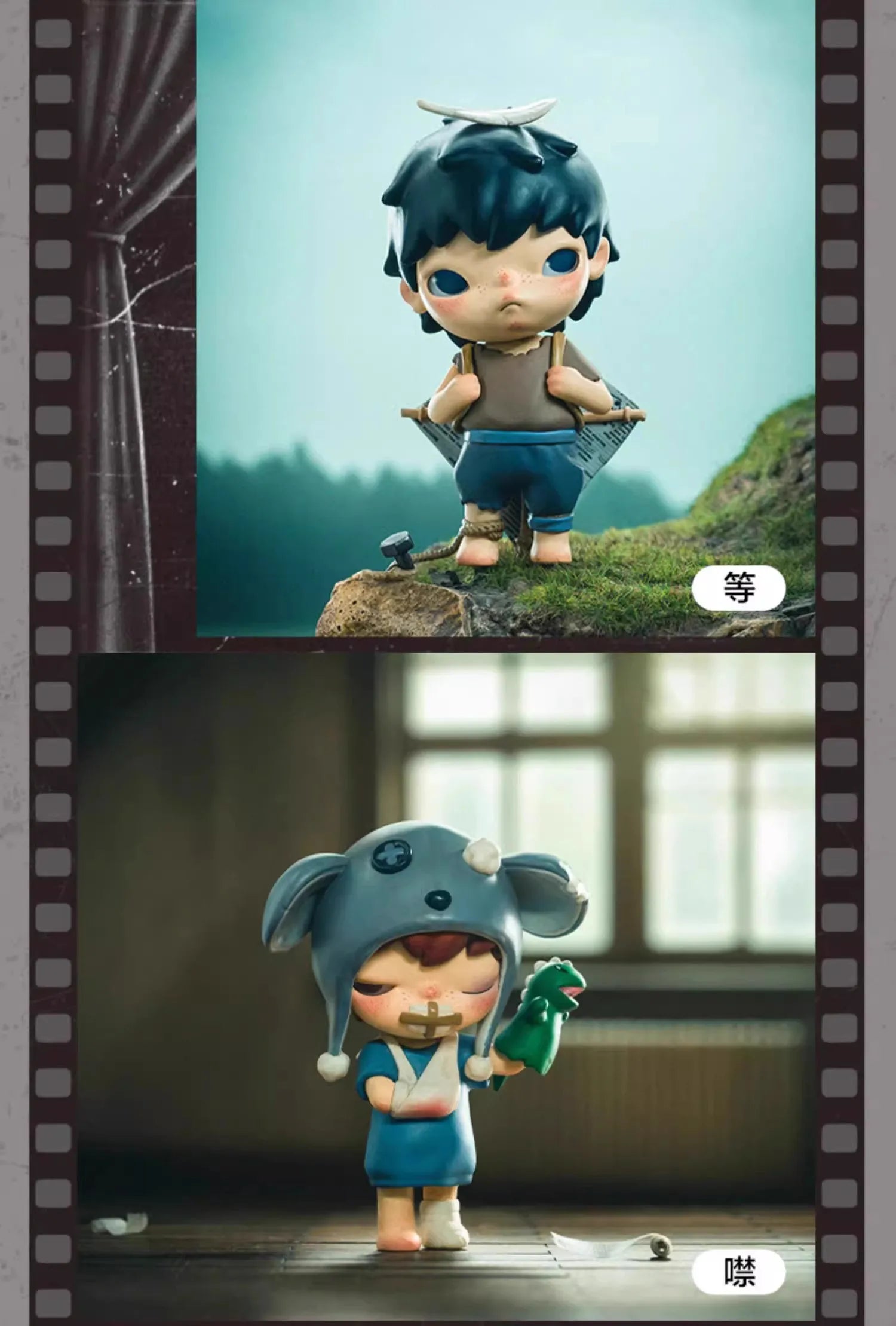 POP MART Hirono The Mime Series Figure Anime Cartoon Action Figurine Blind Box Toys Doll Cute Mysterious Box Birthday Boys Gifts