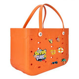EVA Large Tote Bag Beach Storage 2 in 1 Waterproof Lightweight Travel Handbag for Women