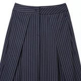 Women’s High-Waist Striped Wide-Leg Pants